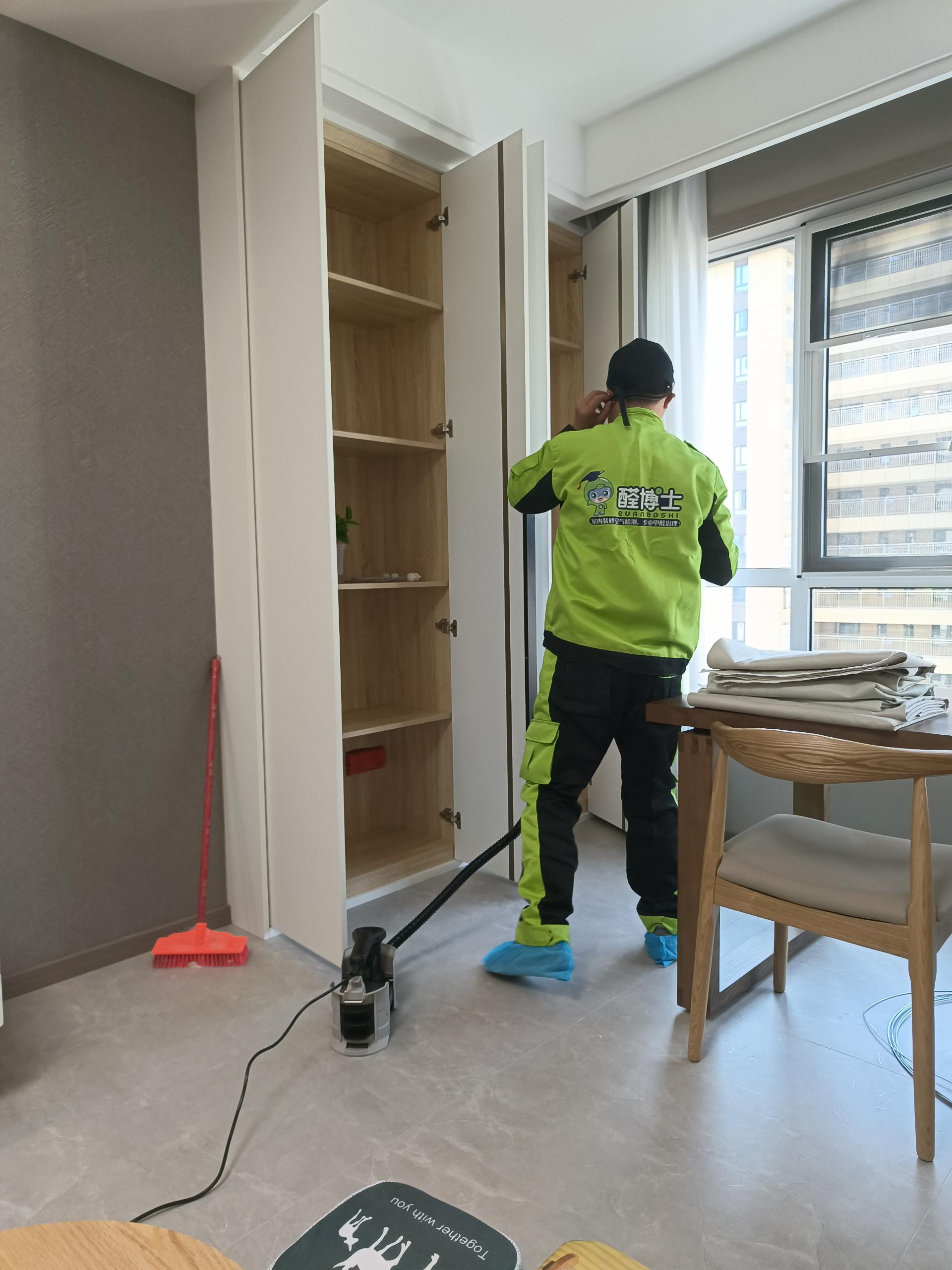 吴堡十堰市百强世纪城小区除甲醛案例
